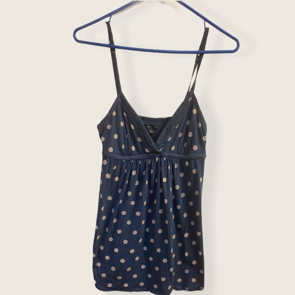 2/$12 American Eagle Polka Dot Babydoll Tank